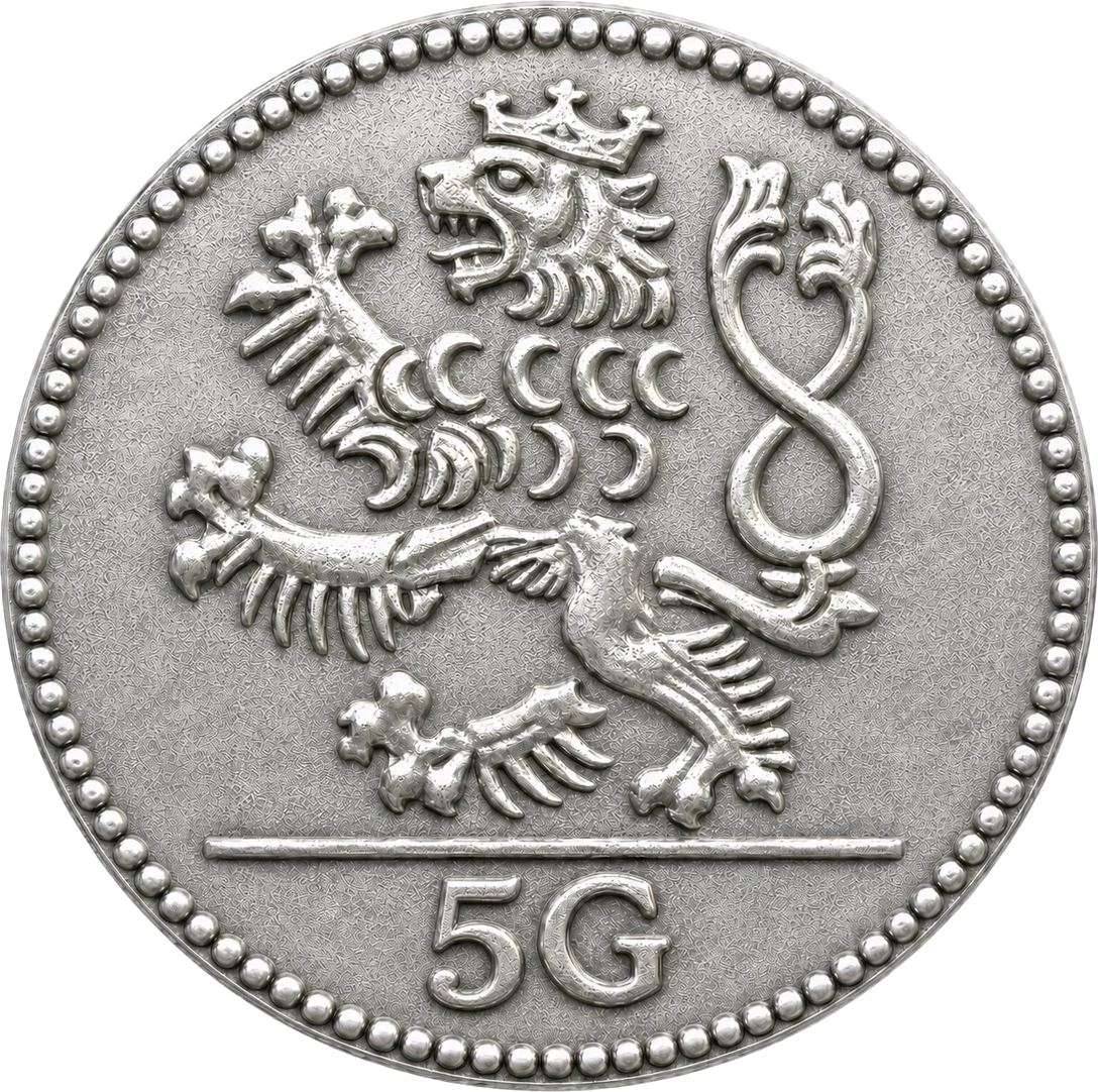 5 Groschen coin artwork