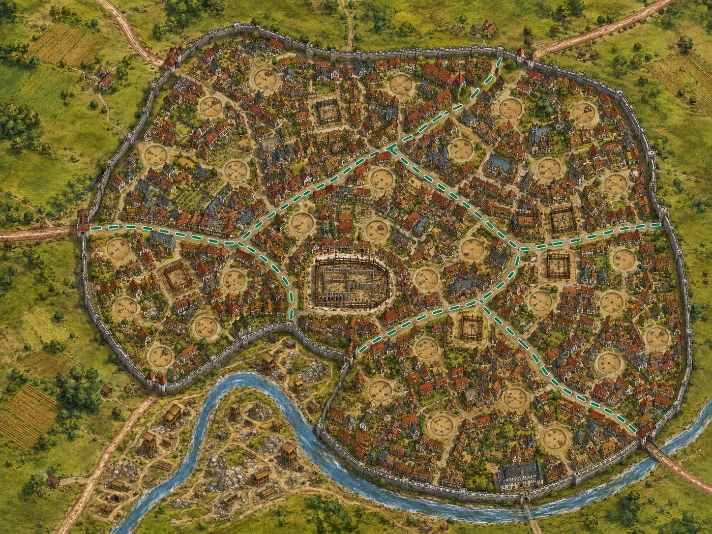Pizzle map of Kuttenberg